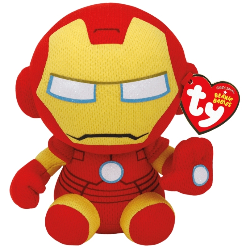 Ty Peluche iron man marvel beanie babies small Livraison Gratuite 24 48h