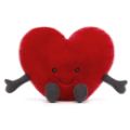 Jellycat Peluche Coeur Rouge Amuseable Large