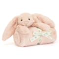 Baby Jellycat Doudou Couverture Lapin Blush Bashful