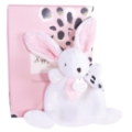 Doudou et Compagnie Doudou Mini Lapin Happy Blush - 17 cm