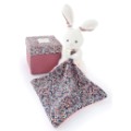 Doudou et Compagnie Peluche Pantin Lapin Rose Bohaime