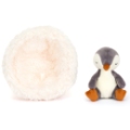 Jellycat Peluche Pingouin dans son nid Hibernating