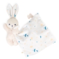 Kaloo Doudou Lapin Blanc délicat Carré Douceur