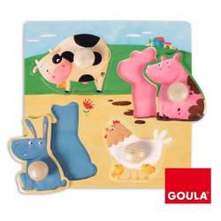 3 Puzzles de 50 pièces 5 ans et +little Pets hop - MB Jeux