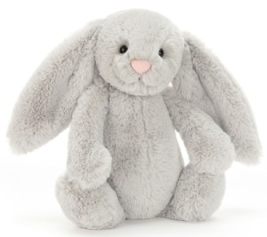 Peluche Lapin Bashfuls Gris - 31 cm