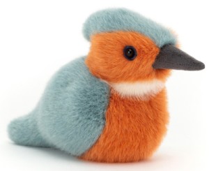 Peluche Oiseau Martin Pêcheur Birdling - 10 cm