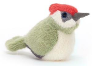 Peluche Oiseau Pivert Birdling - 10 cm