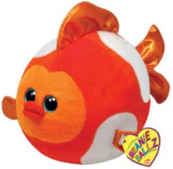 Peluchette Boule Poisson Bubbles Beanie Ballz - 10 cm