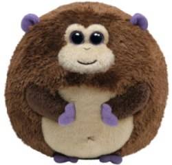 Peluchette Boule Singe Bananas Beanie Ballz - 10 cm