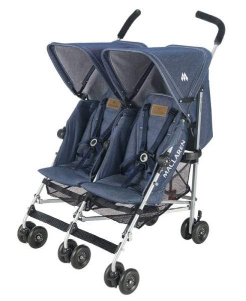 Maclaren Poussette Twin Triumph Denim Indigo
