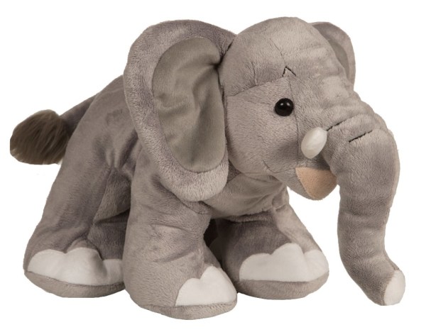 Choubis peluche doudou éléphant gris