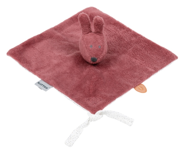 Nattou Doudou Lapin Bonnie Vieux Rose