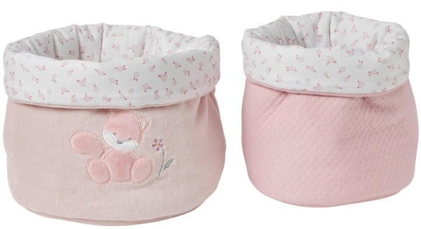 Nattou Set de 2 paniers toilette Alice et Pomme