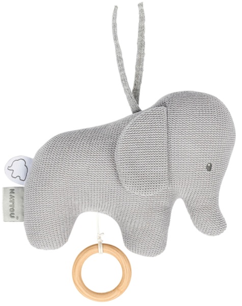 Nattou Peluche Musicale Eléphant tembo Tricot - 22cm