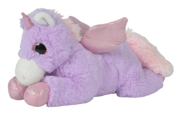 Nicotoy Peluche Licorne Couchée Violet - 27 cm