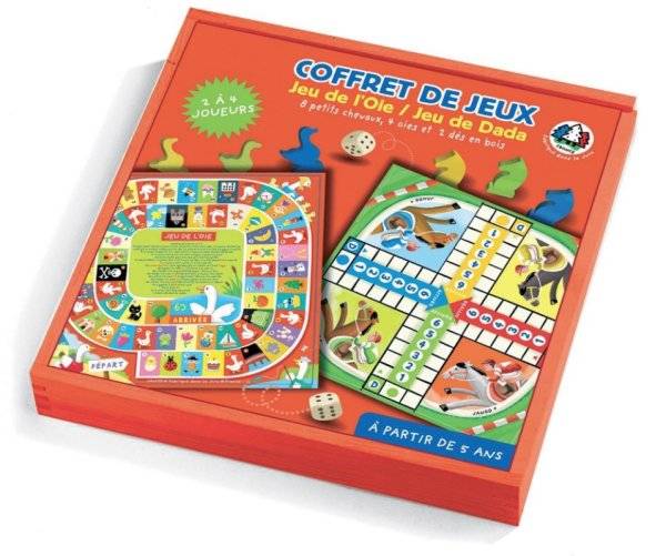 Janod Coffret Jeu de l'Oie et Jeu de Dada