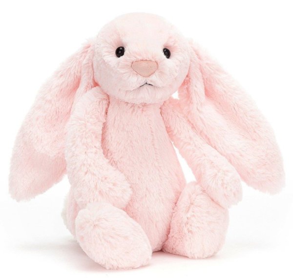 Jellycat Peluche Lapin Bashful Rose - 31 cm