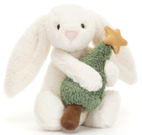 Jellycat Peluche Lapin avec Sapin de Noël