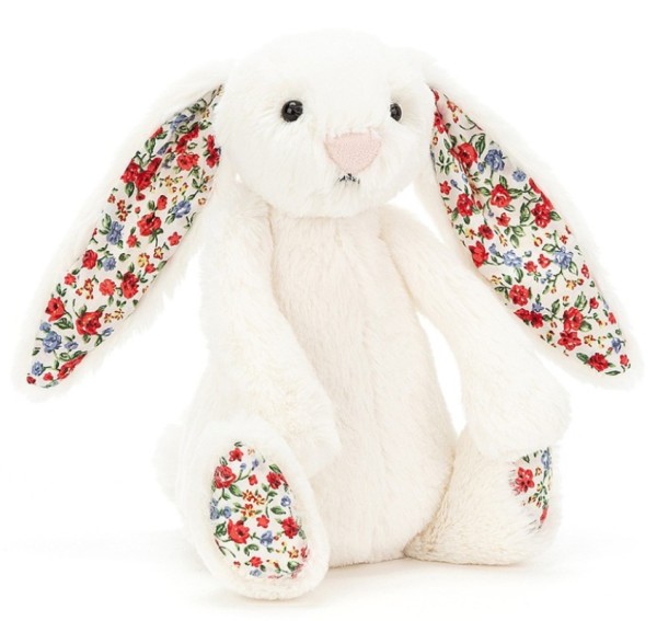 Jellycat Peluche Lapin Crème Blossom - 18 cm