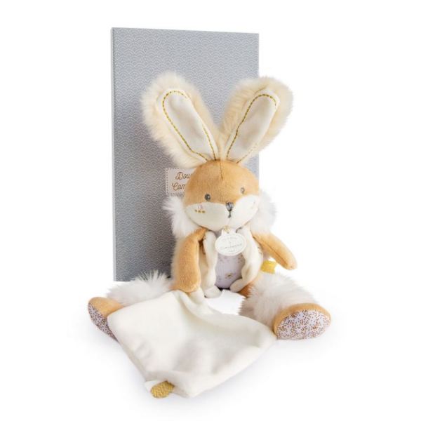 Doudou et Compagnie Peluche Lapin Beige Lapin de Sucre