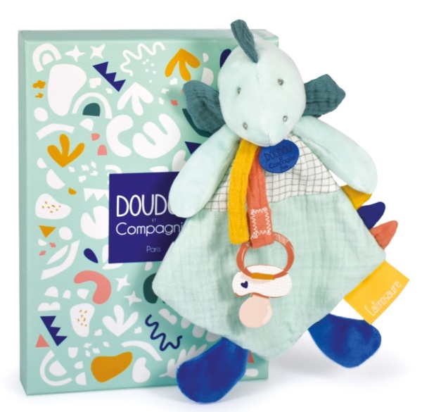 Doudou et Compagnie Doudou Attache Sucette Dino Filou Calinosaures