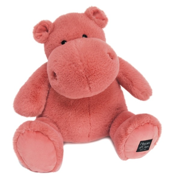 Grande peluche XXL Hippopotame marron chiné 58 cm CP INTERNATIONAL