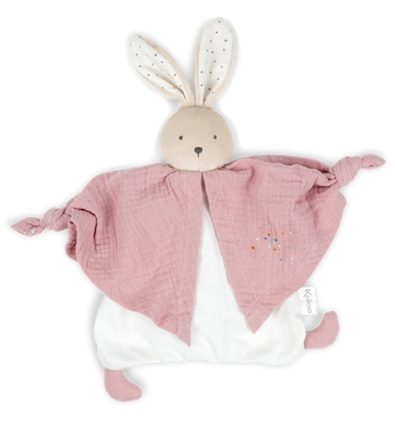 Kaloo Doudou Lapinou Rose Coton Bio Petits Pas