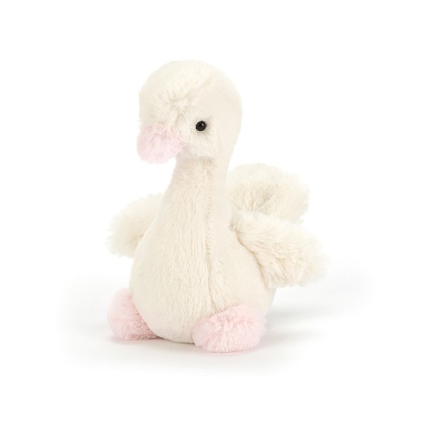 Jellycat Peluche Hochet Cygne Syllabub Rose - 16 cm