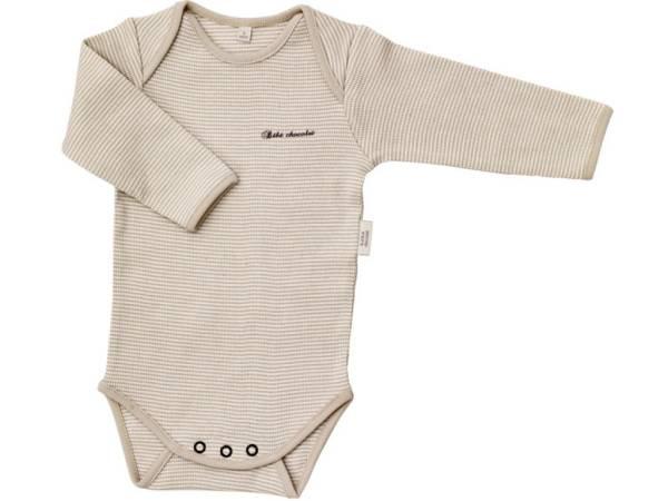 Bébé Chocolat Body Manches Longues Chocolat Marine - 1 Mois