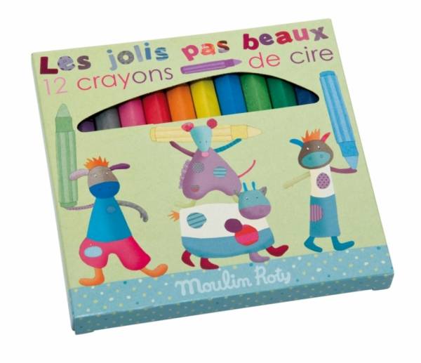 Moulin Roty Crayons de Cire Les Jolis Pas Beaux