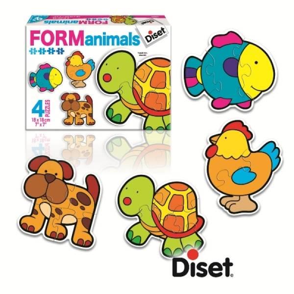 Diset Puzzle Form Animals