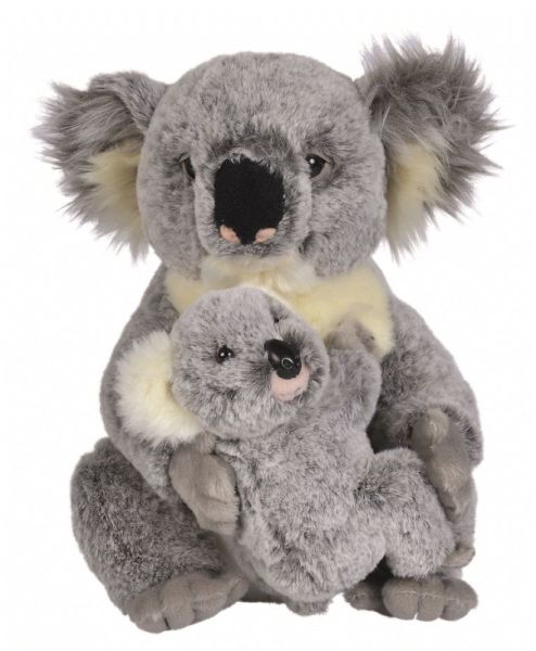 Nicotoy Peluche Koala et son bébé - 28 cm