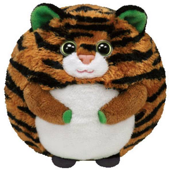 Ty Peluchette Boule Tigre Monaco Beanie Ballz- 10 cm