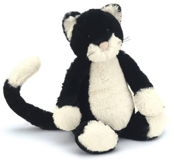 Jellycat Peluche Chat Noir Et Blanc 31 Cm