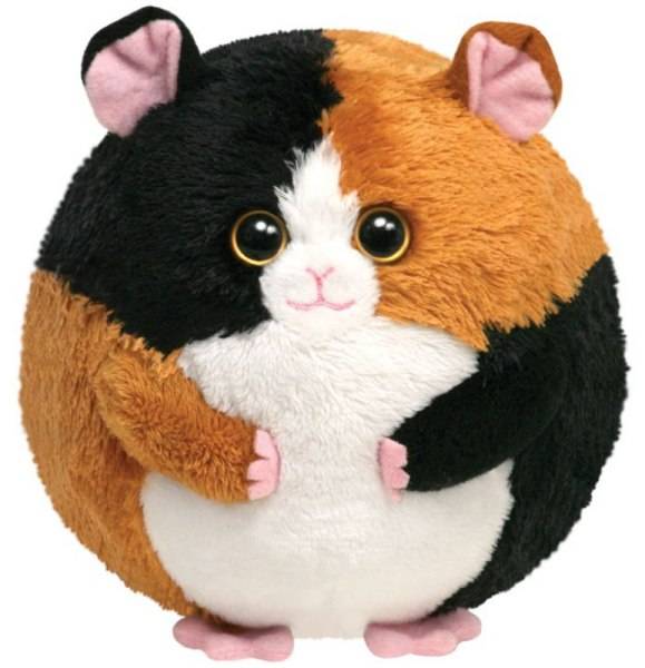 Ty - Peluchette boule cochon d'inde speedy beanie ballz- 10 cm