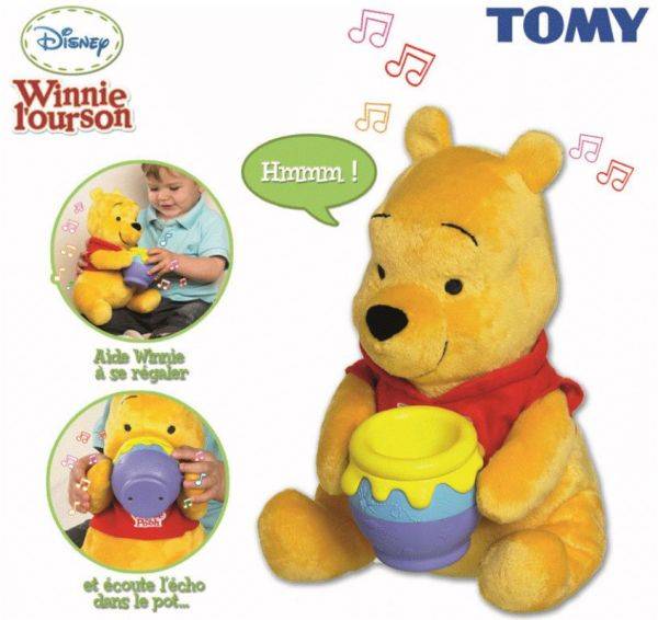 Tomy Peluche Intéractive Bon Appétit Winnie