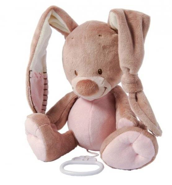 Nattou Peluche Musicale Lapin Rigolos Rose Livraison Gratuite H