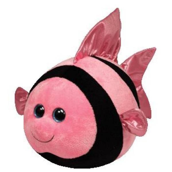 Ty Peluchette Poisson Gilly Beanie Ball'z Rose - 15 cm