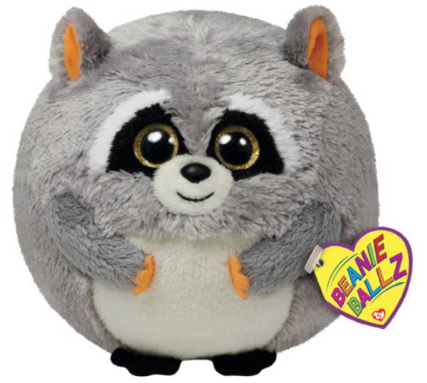 Ty Peluchette Boule Raton Laveur Mischief Beanie Ballz - 10 cm