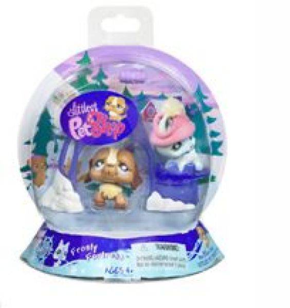 Hasbro Petshop Hiver Berger et St Bernard