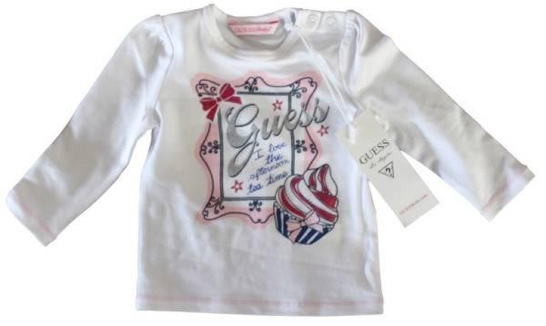 Guess Enfant Tee-Shirt Blanc Fille