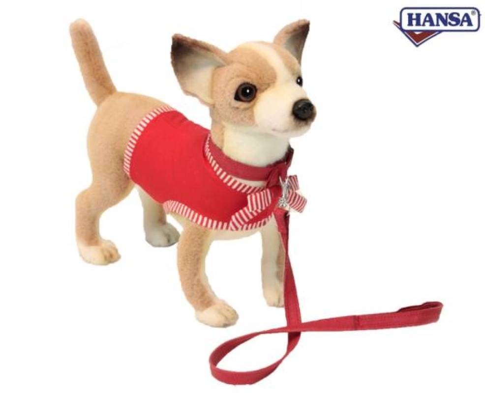 peluche chien rouge