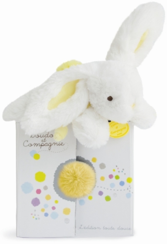 peluche lapin jaune