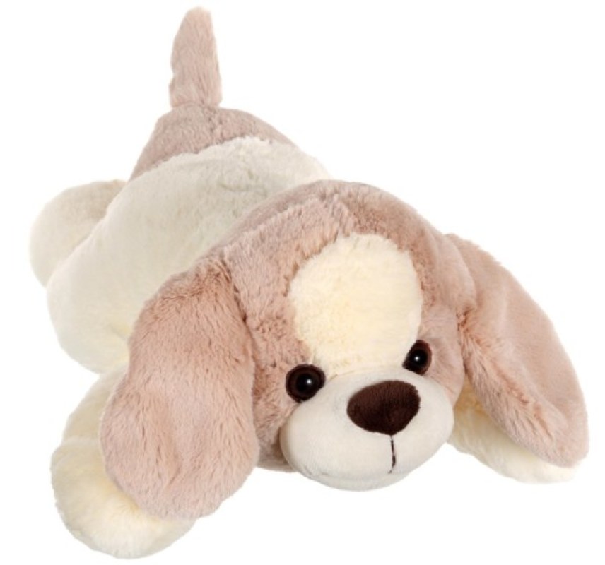 peluche chien beige