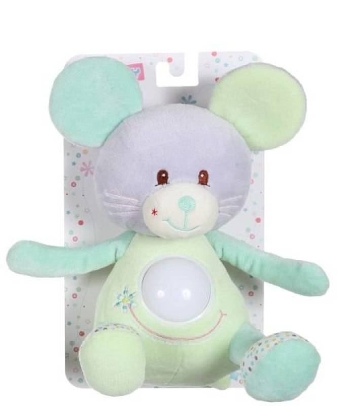 Gipsy Peluche veilleuse souris verte smile 26 cm 28715