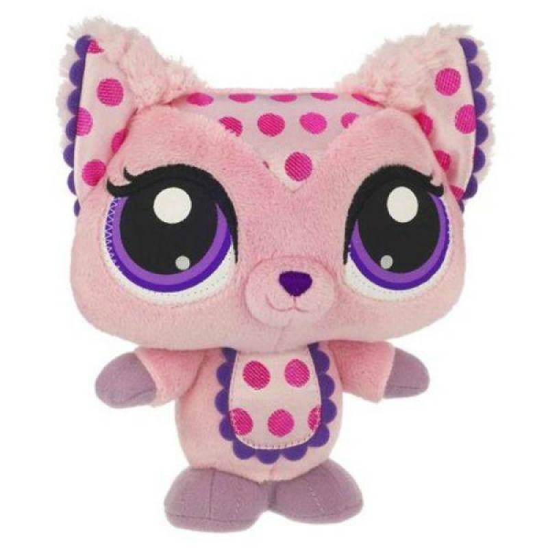 peluche chat rose