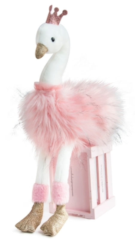 peluche cygne rose