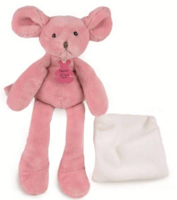 ours peluche rose