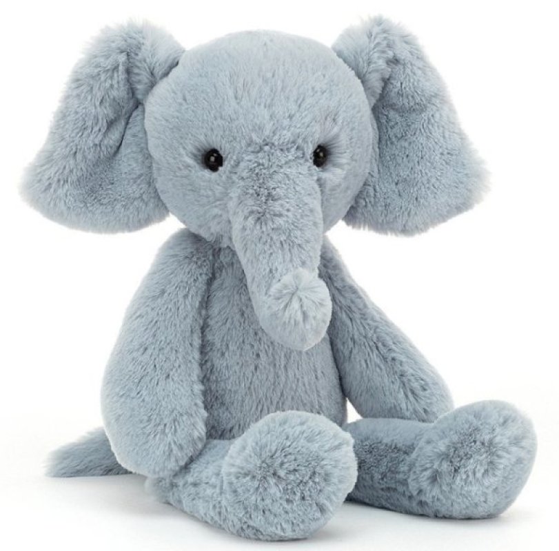 Jellycat Peluche Elephant Elly Snugglet 34 Cm Livraison Gratuite 24 48h