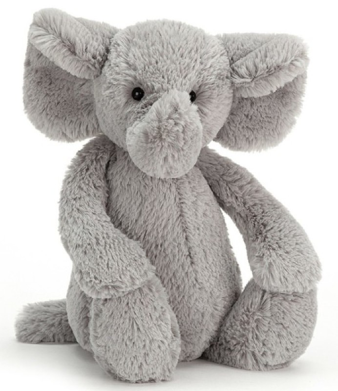 Jellycat Peluche Elephant Gris Bashful 31 Cm Livraison Gratuite 24 48h